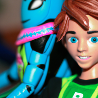 ben 10 com a cara da barbie